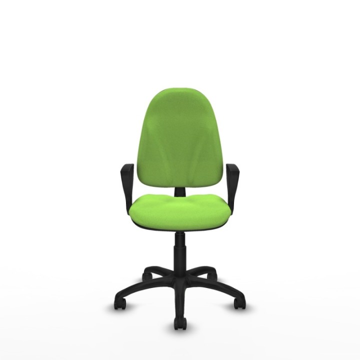 Algarra CP bali pistacho brazos fijos base poliamida ruedas autofrenantes 50mm