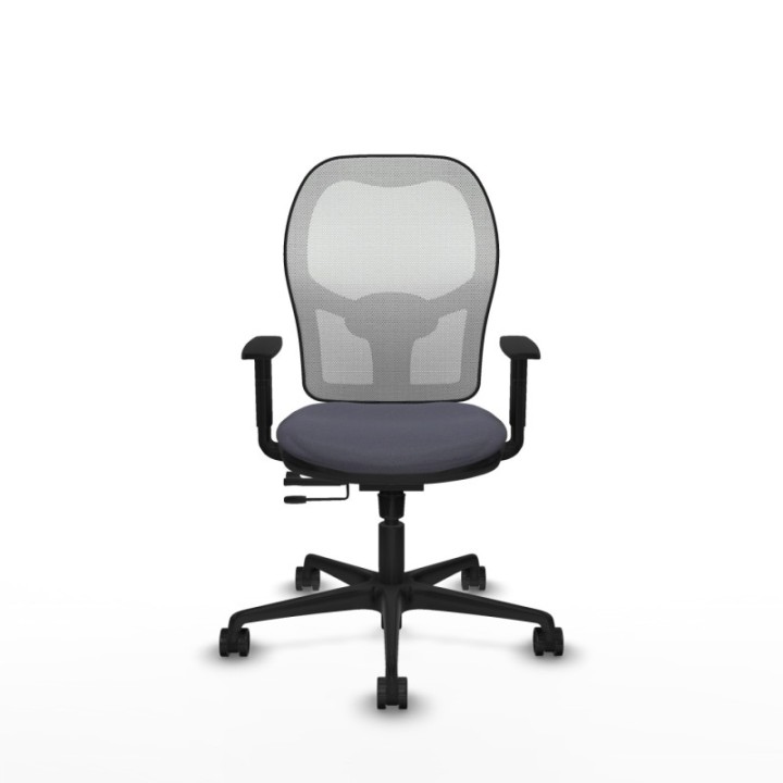 Jorquera traslack malla blanca bali gris oscuro brazos 1D base nailon  ruedas 65mm nailon