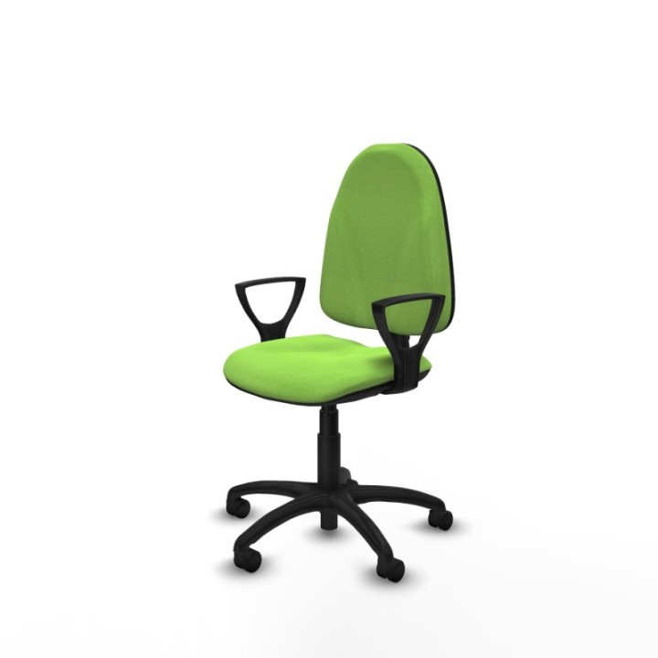 Algarra CP bali pistacho brazos fijos base poliamida ruedas nailon 50mm