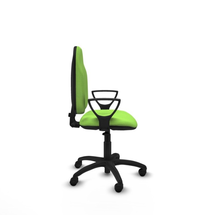 Algarra CP bali pistacho brazos fijos base poliamida ruedas nailon 50mm