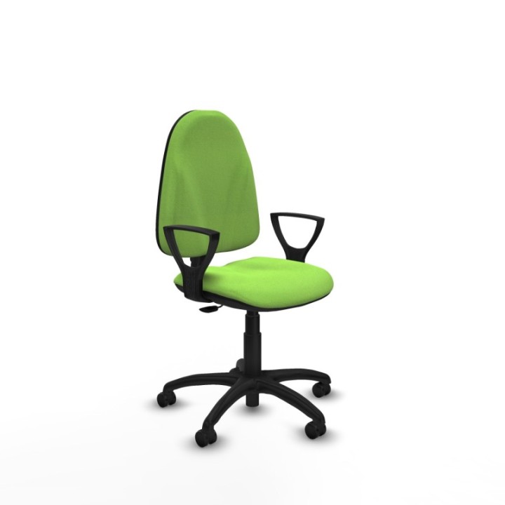 Algarra CP bali pistacho brazos fijos base poliamida ruedas engomadas 50mm