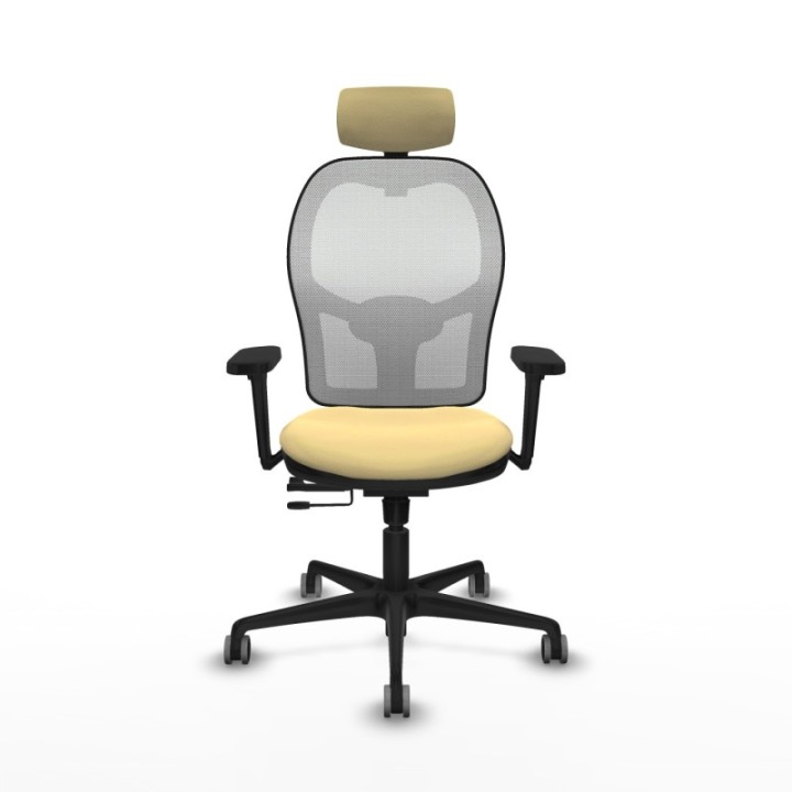 Jorquera traslack malla blanca similpiel crema brazos 3D base nailon cabecero 2D ruedas 65mm engomada