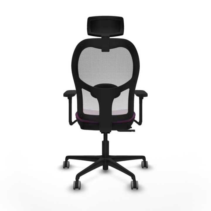 Jorquera traslack malla blanca similpiel morado brazos 3D base nailon cabecero 2D ruedas 65mm engomada