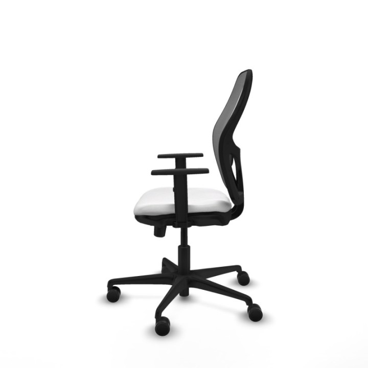 Jorquera traslack malla gris bali blanco brazos 1D base nailon  ruedas 65mm nailon