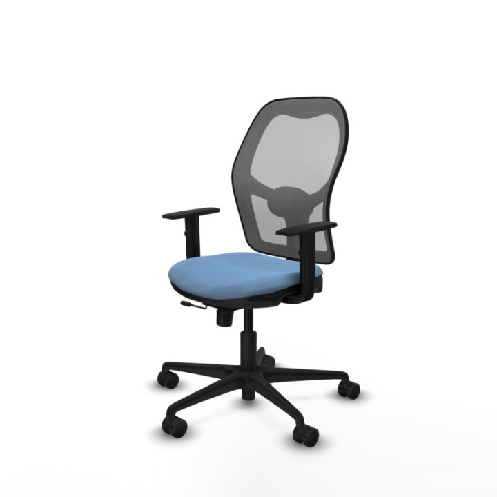 Jorquera traslack malla gris bali azul cielo brazos 1D base nailon  ruedas 65mm nailon