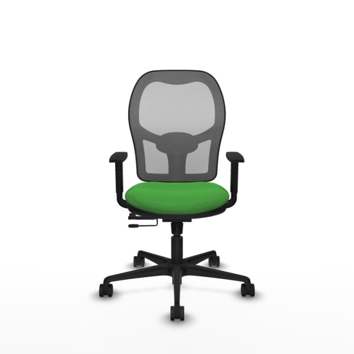 Jorquera traslack malla gris bali verde brazos 1D base nailon  ruedas 65mm nailon