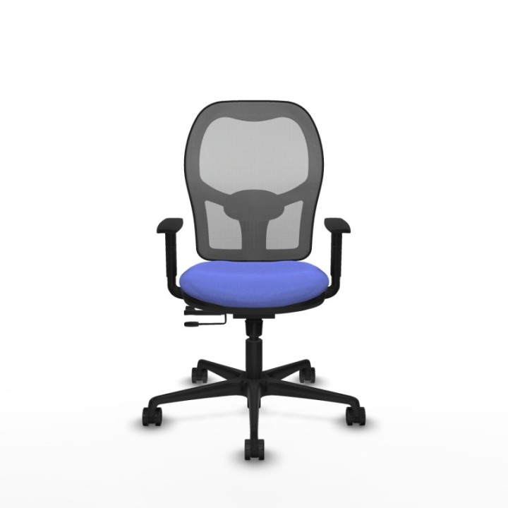 Jorquera traslack malla gris bali azul claro brazos 1D base nailon  ruedas 65mm nailon