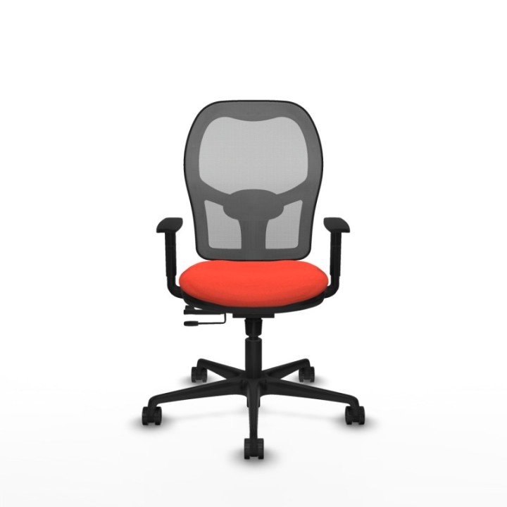 Jorquera traslack malla gris bali naranja oscuro brazos 1D base nailon  ruedas 65mm nailon