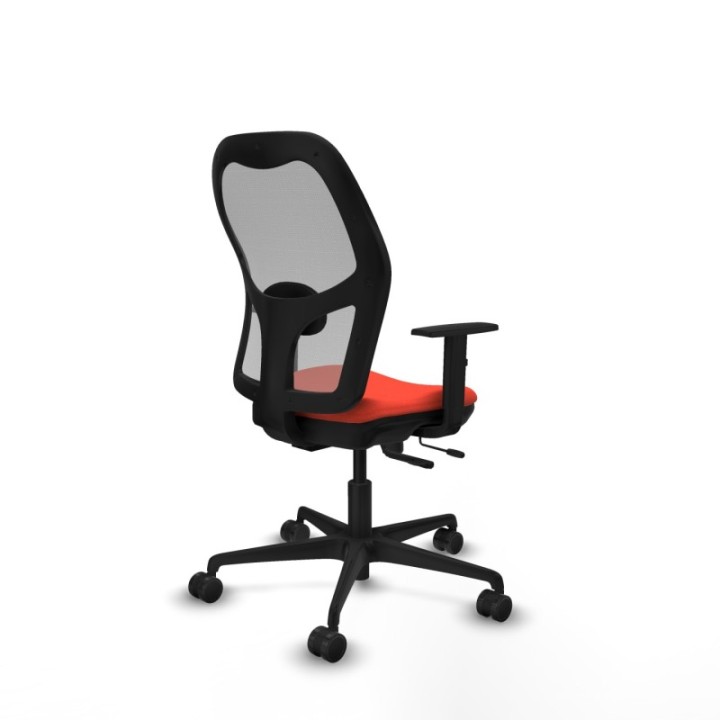 Jorquera traslack malla gris bali naranja oscuro brazos 1D base nailon  ruedas 65mm nailon