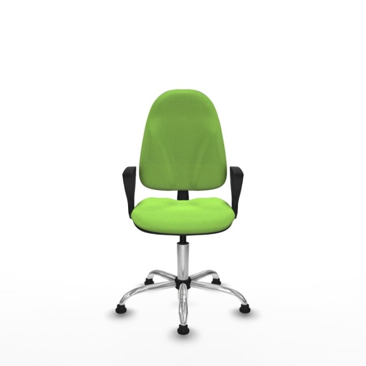 Algarra CP bali pistacho brazos fijos base cromada topes