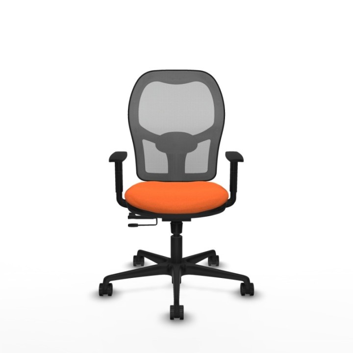 Jorquera traslack malla gris bali naranja brazos 1D base nailon  ruedas 65mm nailon