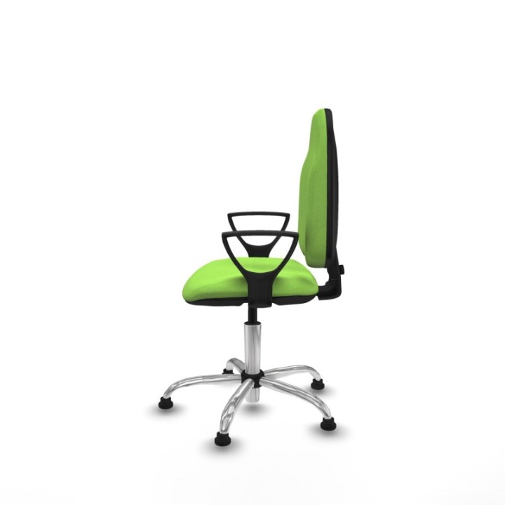 Algarra CP bali pistacho brazos fijos base cromada topes