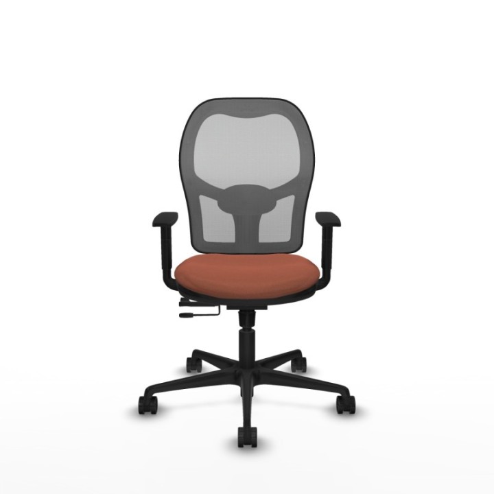 Jorquera traslack malla gris bali marrón brazos 1D base nailon  ruedas 65mm nailon