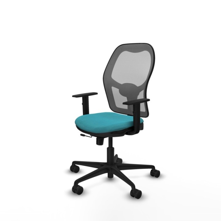 Jorquera traslack malla gris bali turquesa brazos 1D base nailon  ruedas 65mm nailon