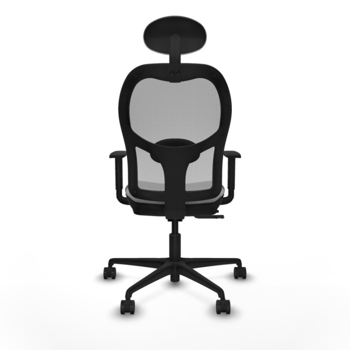 Jorquera traslack malla gris bali gris claro brazos 1D base nailon cabecero fijo ruedas 65mm nailon