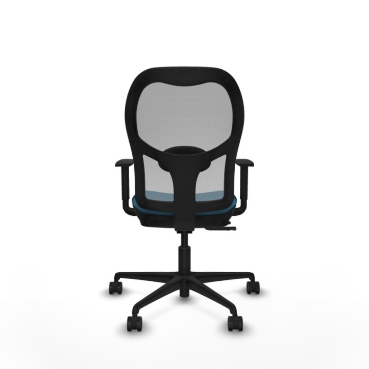 Jorquera traslack malla gris bali verde petroleo brazos 1D base nailon  ruedas 65mm nailon