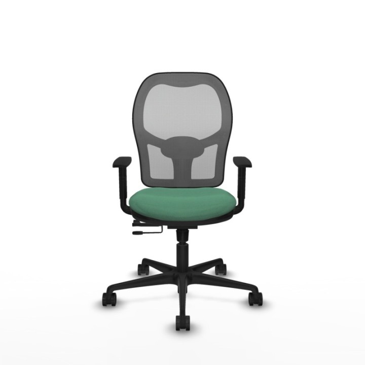 Jorquera traslack malla gris bali verde esmeralda brazos 1D base nailon  ruedas 65mm nailon