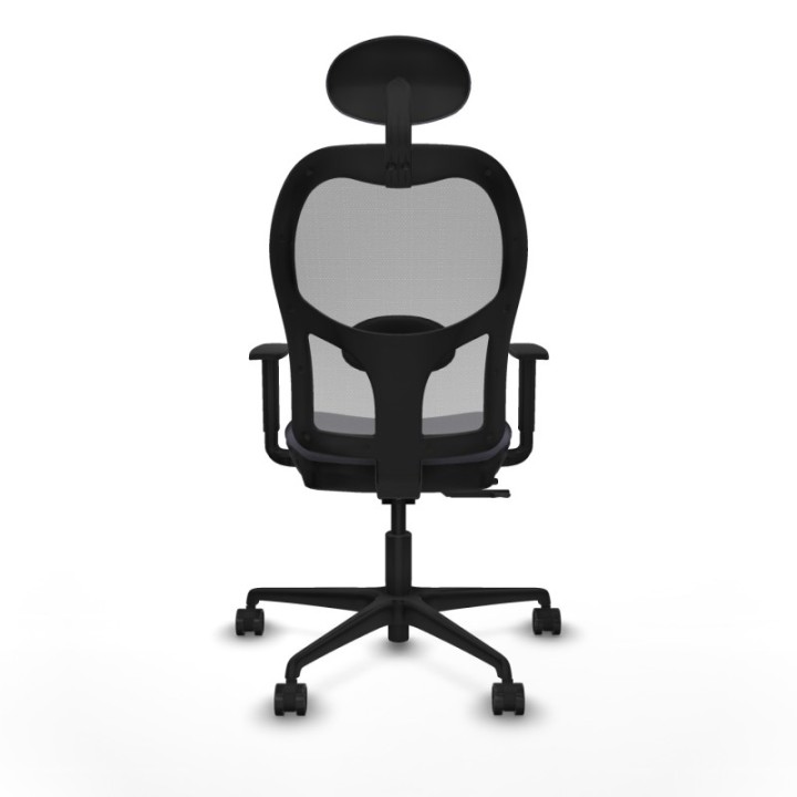 Jorquera traslack malla gris bali gris oscuro brazos 1D base nailon cabecero fijo ruedas 65mm nailon