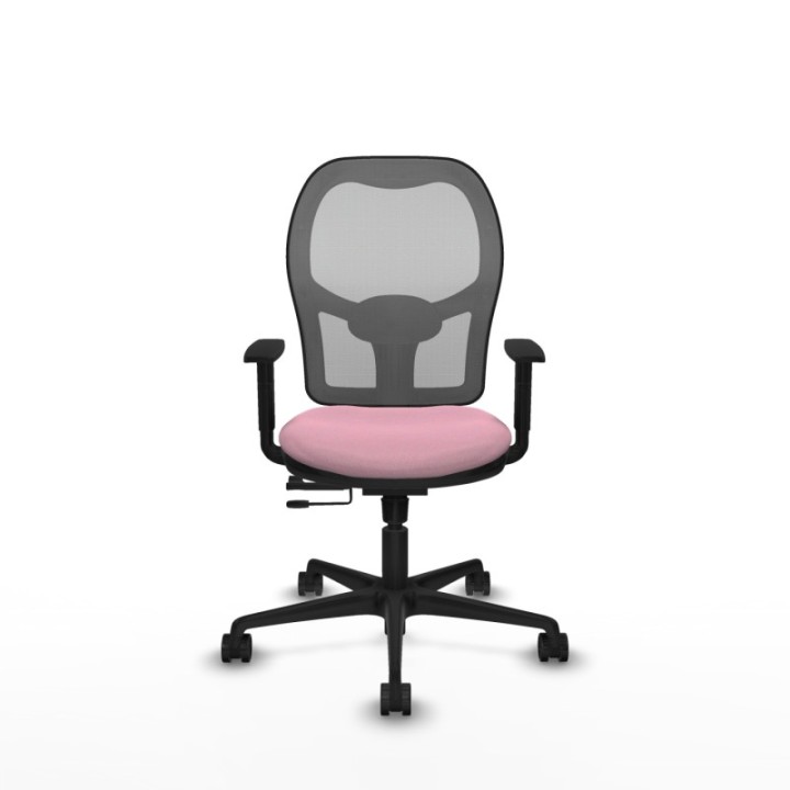 Jorquera traslack malla gris bali rosa brazos 1D base nailon  ruedas 65mm nailon