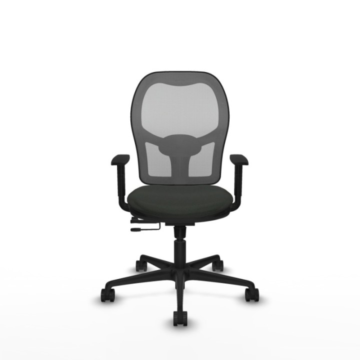 Jorquera traslack malla gris bali negro brazos 1D base nailon  ruedas 65mm nailon