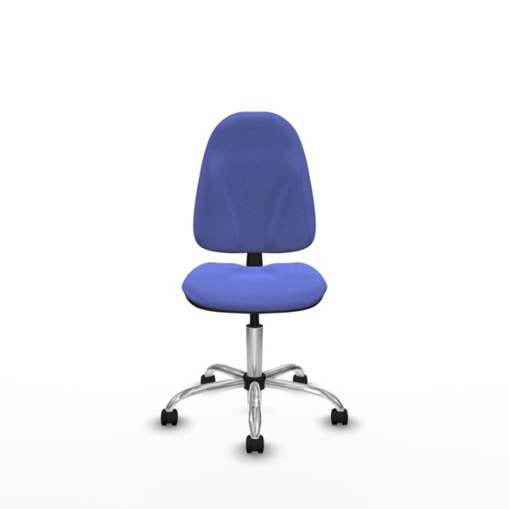 Algarra CP bali azul claro  base cromada ruedas nailon 50mm