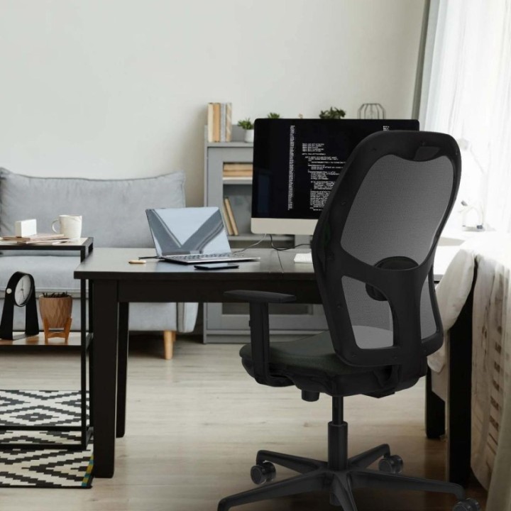 Jorquera traslack malla negra bali blanco brazos 1D base nailon  ruedas 65mm nailon