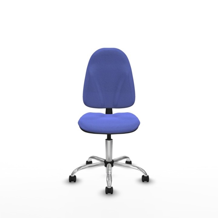 Algarra CP bali azul claro  base cromada ruedas engomadas 50mm