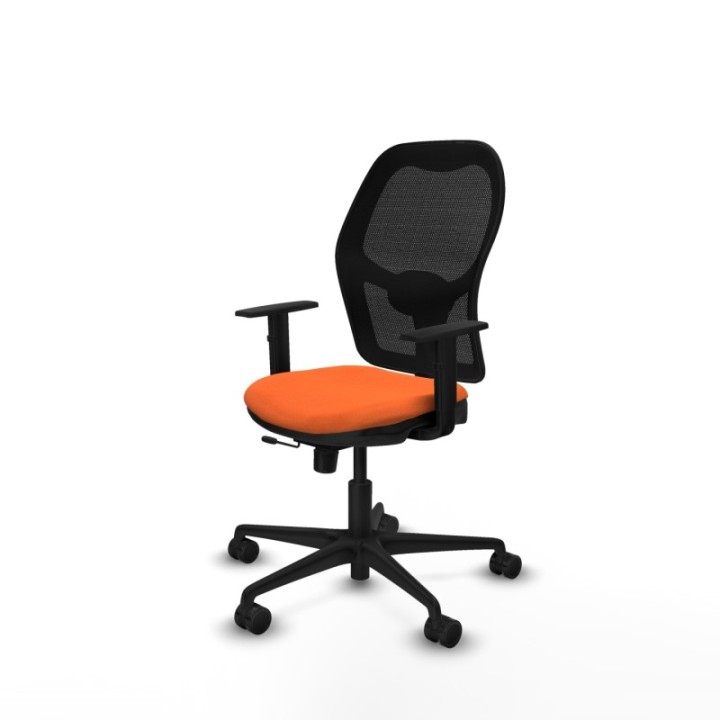 Jorquera traslack malla negra bali naranja brazos 1D base nailon  ruedas 65mm nailon