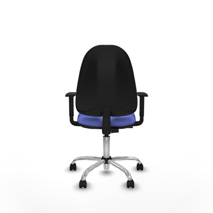 Algarra CP bali azul claro brazos 1D base cromada ruedas nailon 50mm