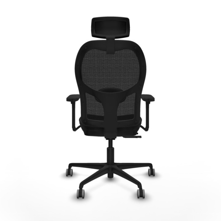 Jorquera traslack malla negra similpiel negro brazos 3D base nailon cabecero 2D ruedas 65mm engomada