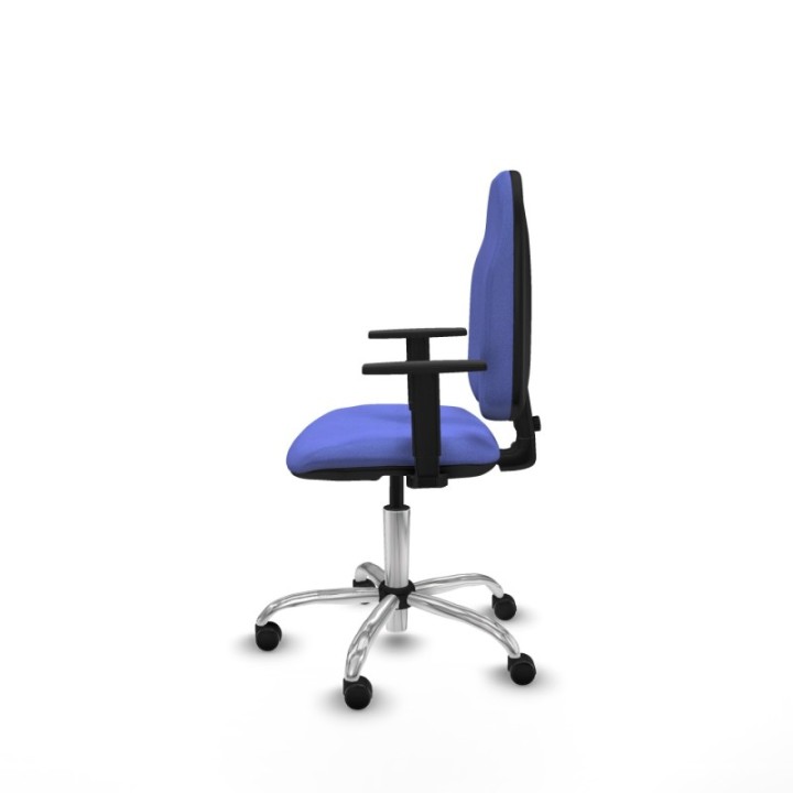 Algarra CP bali azul claro brazos 1D base cromada ruedas engomadas 50mm