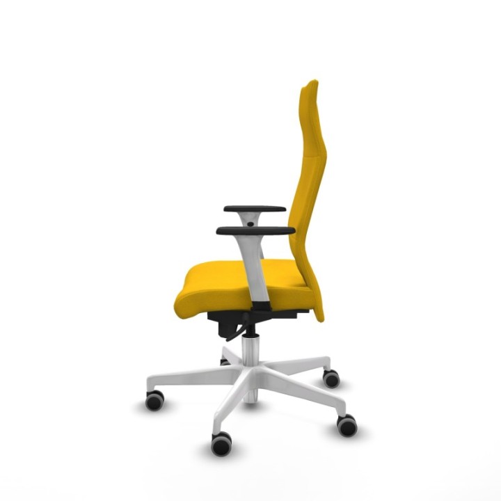 Albacete dirección sincro bali amarillo brazos 1D blancos base blanca ruedas 65 engomadas