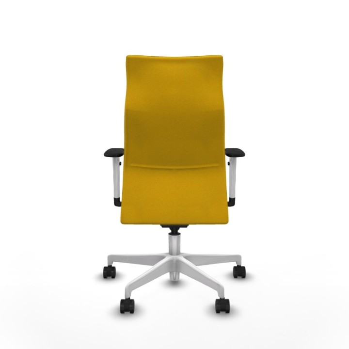 Albacete dirección sincro bali amarillo brazos 1D blancos base blanca ruedas 65 nailon