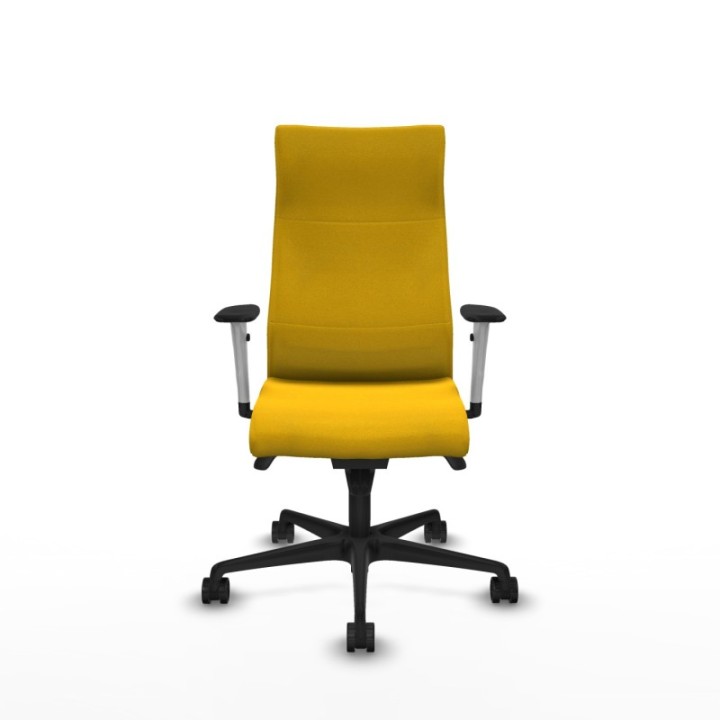 Albacete dirección sincro bali amarillo brazos 1D blancos base nailon ruedas 65 nailon