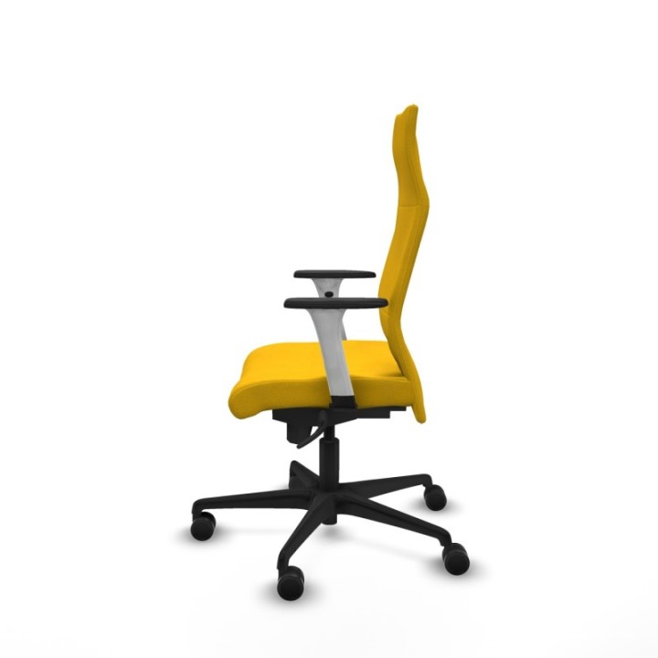 Albacete dirección sincro bali amarillo brazos 1D blancos base nailon ruedas 65 nailon