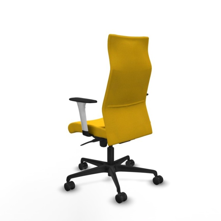 Albacete dirección sincro bali amarillo brazos 1D blancos base nailon ruedas 65 nailon