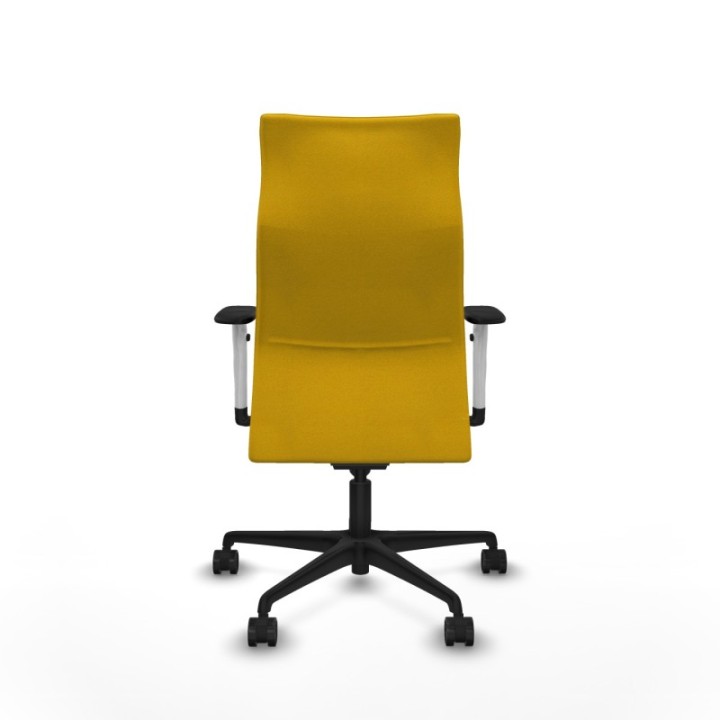 Albacete dirección sincro bali amarillo brazos 1D blancos base nailon ruedas 65 nailon