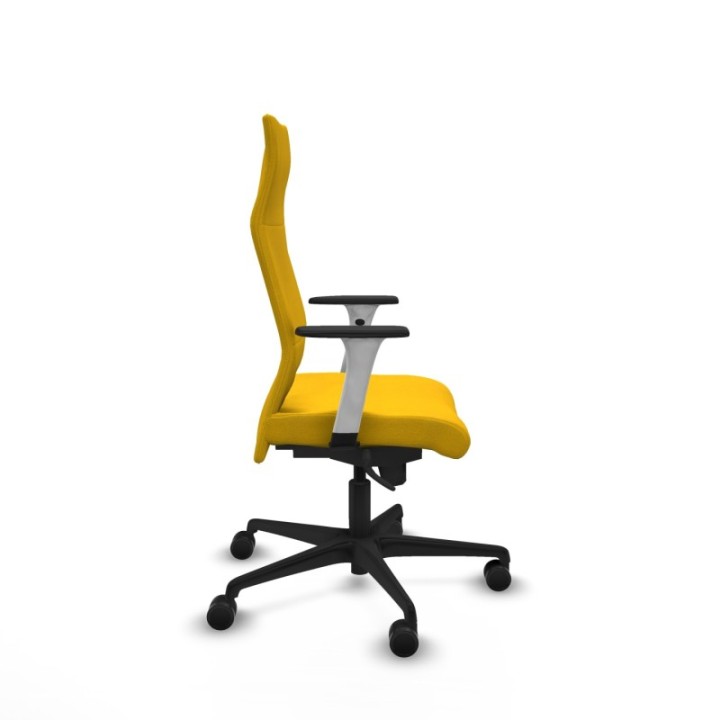 Albacete dirección sincro bali amarillo brazos 1D blancos base nailon ruedas 65 nailon