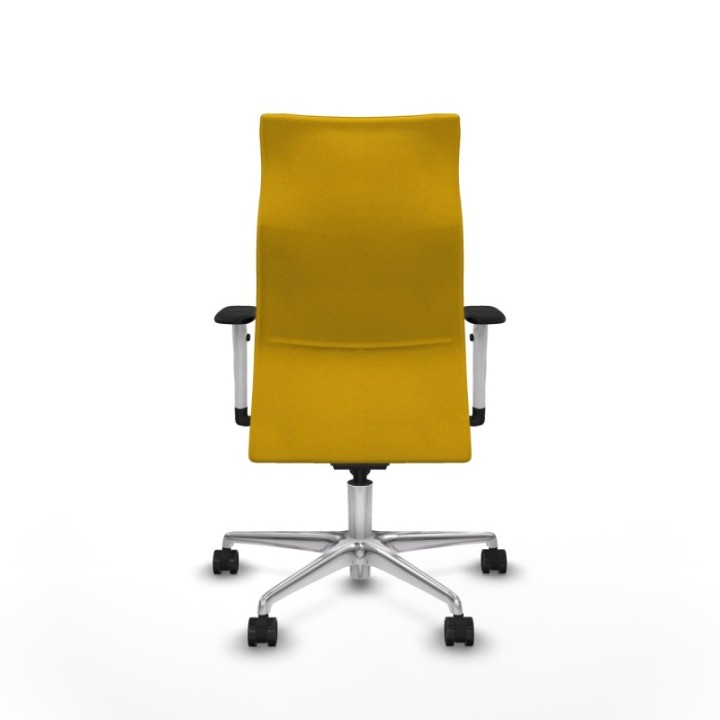 Albacete dirección sincro bali amarillo brazos 1D blancos base aluminio ruedas 65 nailon