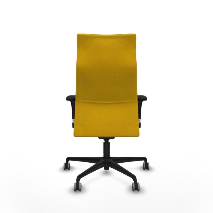 Albacete dirección sincro bali amarillo brazos 1D cromados base nailon ruedas 65 engomadas