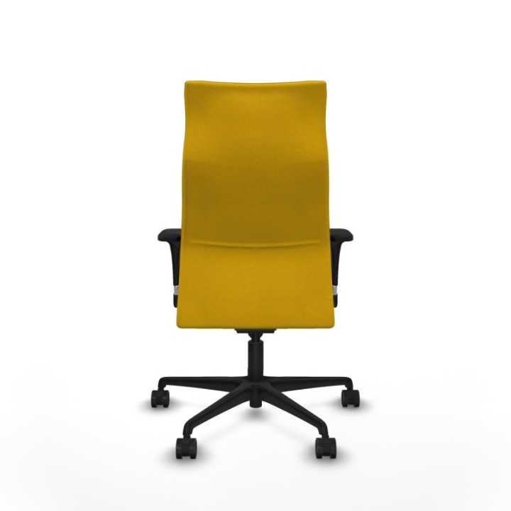 Albacete dirección sincro bali amarillo brazos 1D cromados base nailon ruedas 65 nailon