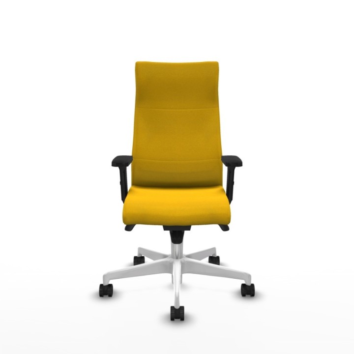 Albacete dirección sincro bali amarillo brazos 2D base blanca ruedas 65 nailon