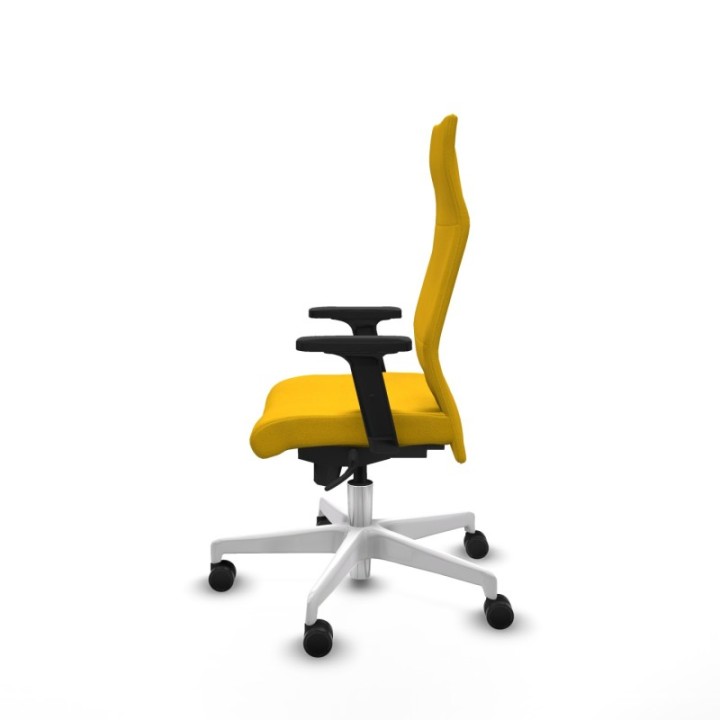 Albacete dirección sincro bali amarillo brazos 2D base blanca ruedas 65 nailon