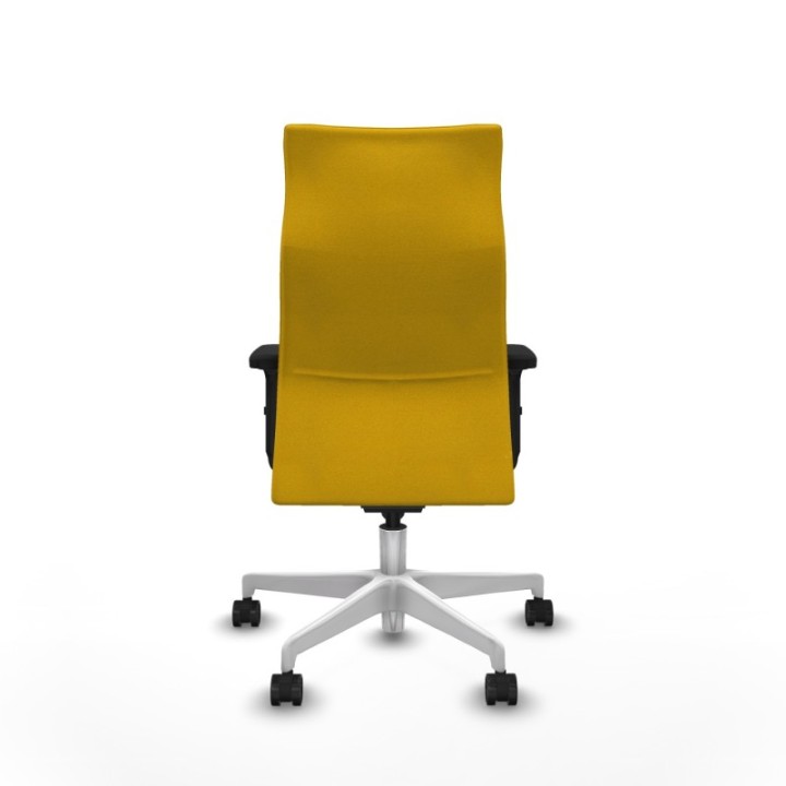 Albacete dirección sincro bali amarillo brazos 2D base blanca ruedas 65 nailon