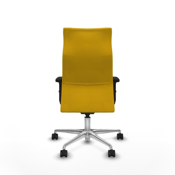 Albacete dirección sincro bali amarillo brazos 2D base aluminio ruedas 65 nailon