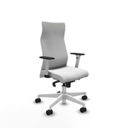 Albacete dirección sincro bali blanco brazos 1D blancos base blanca ruedas 65 nailon