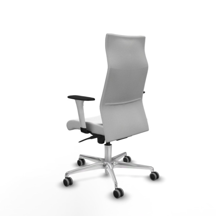 Albacete dirección sincro bali blanco brazos 1D blancos base aluminio ruedas 65 engomadas