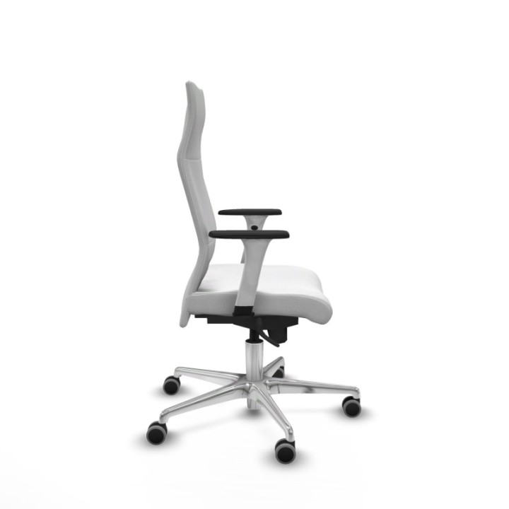 Albacete dirección sincro bali blanco brazos 1D blancos base aluminio ruedas 65 engomadas