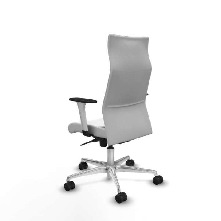 Albacete dirección sincro bali blanco brazos 1D blancos base aluminio ruedas 65 nailon