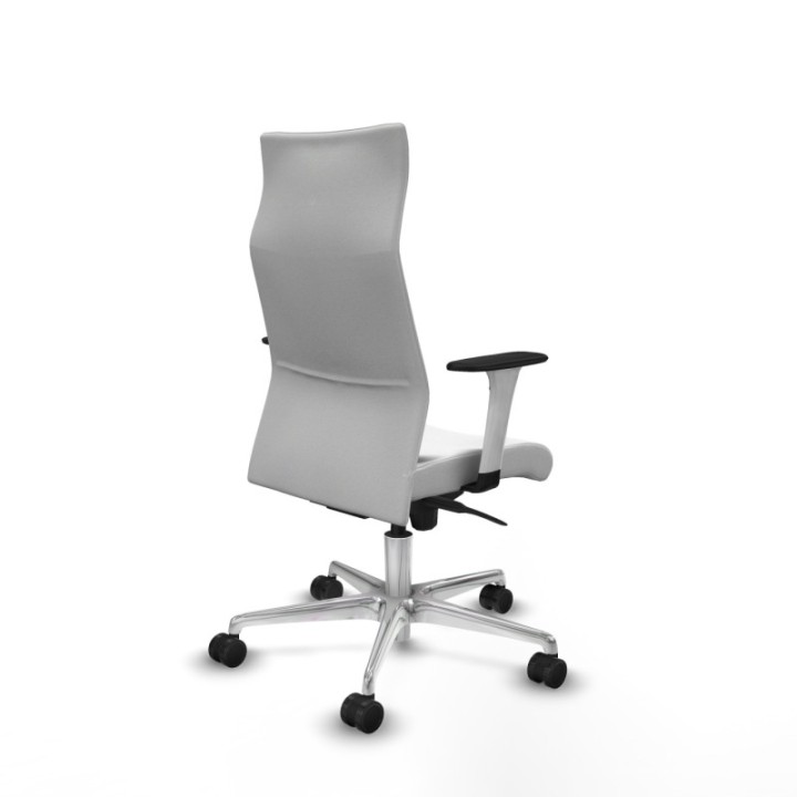 Albacete dirección sincro bali blanco brazos 1D blancos base aluminio ruedas 65 nailon